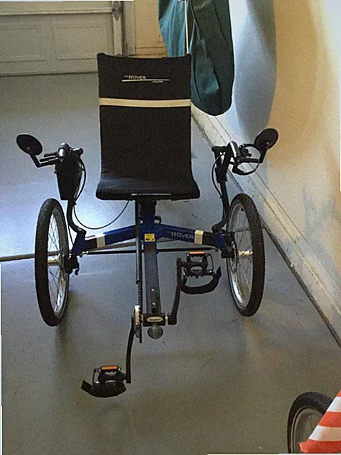 2 adult recumbent tricycles