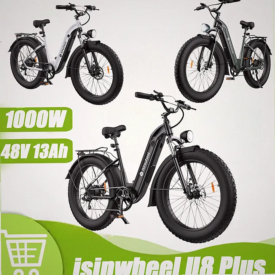 26*4 inch Electric Bicycle For Adults 1500W 48V 13Ah 7 Speed Mountain City Bike