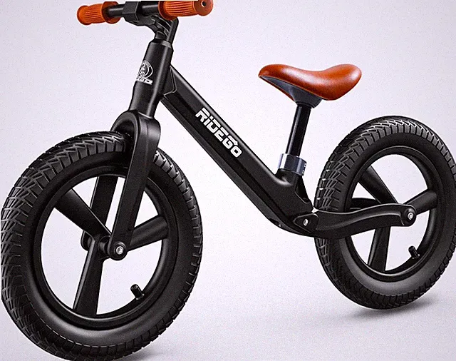 4" Kids Ride-On Balance Bike - Lightweight, Adjustable Seat Air Tires Great Gift