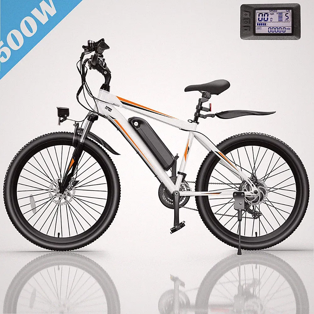 ⚡500W Electric Bike 26'' Ebike w/48V Li-Battery Adults 21Speed Mountain Bicycle⚡