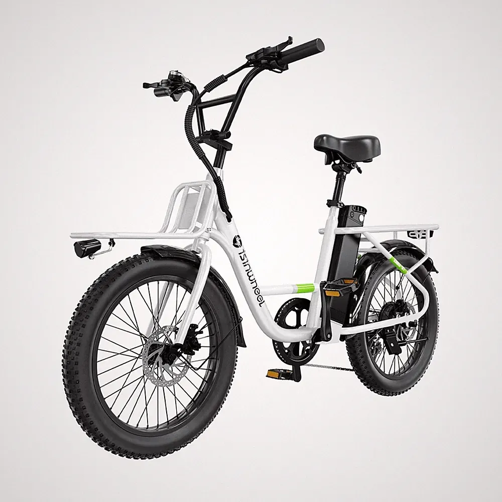 isinwheel U7 E Bike for Adults Electric Bike with Dual Cargo Rack, 48V 1000W...