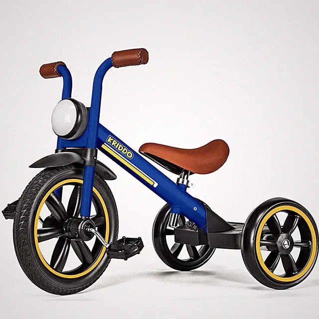 Kids 12 Inch Tricycle With Puncture Free Wheels, Front Light, Adjustable Seat...