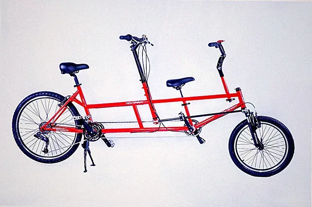 Kidz Tandem Adult and Child Tandem Bicycle Red