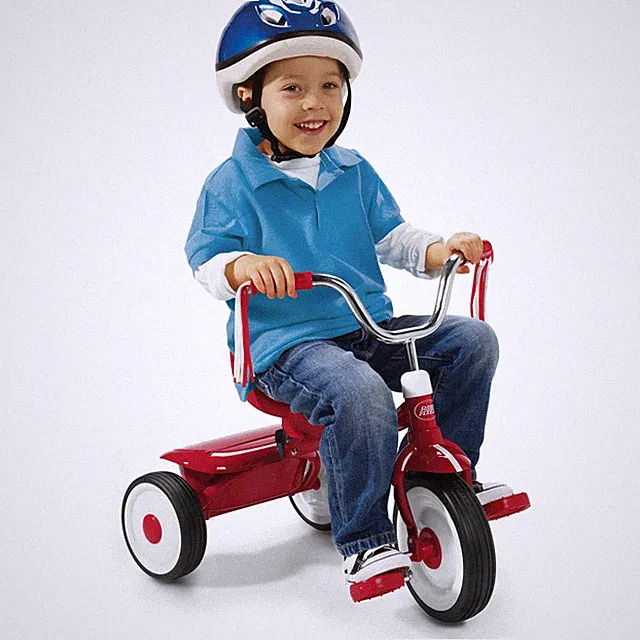 Ready to Ride Folding Trike - Fully Assembled Red Toddler Tricycle