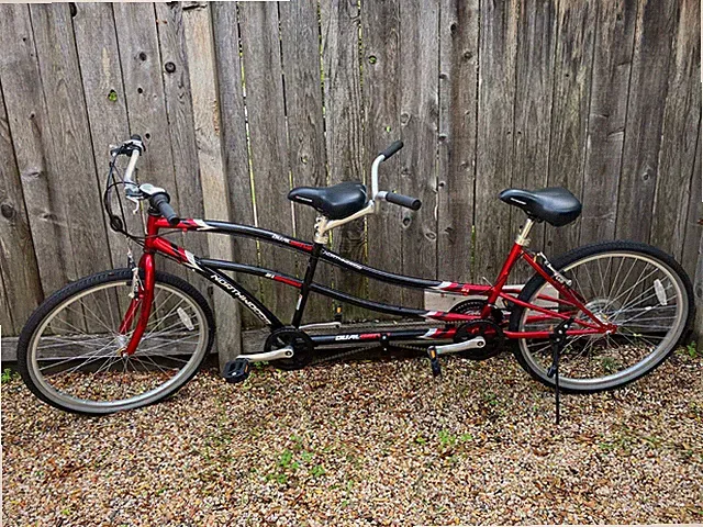 tandem bikes for sale northwoods 21 speed black red great condition pad brakes