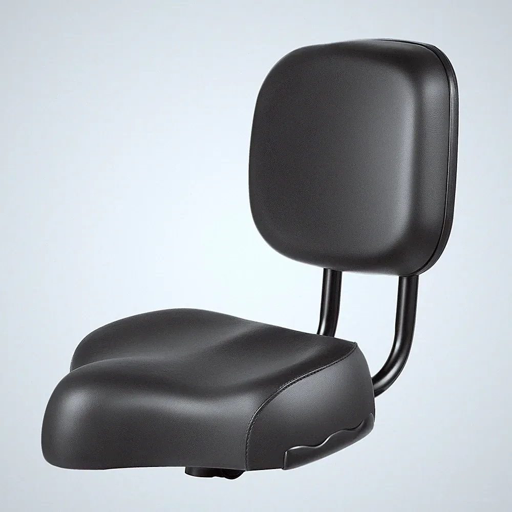 Wide Comfort Bike Seat with Backrest Adjustable for Tricycle Electric Vehicle